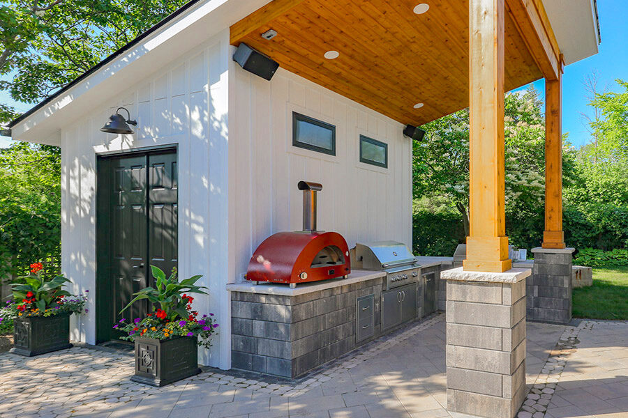 Custom Angled-Roof Storage Shed