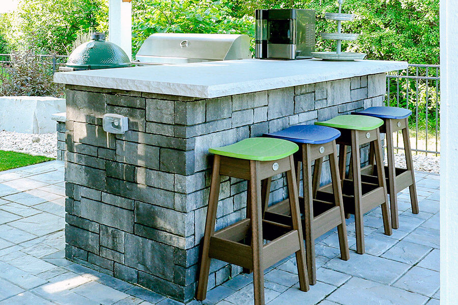 Custom Bar with Dual Grills