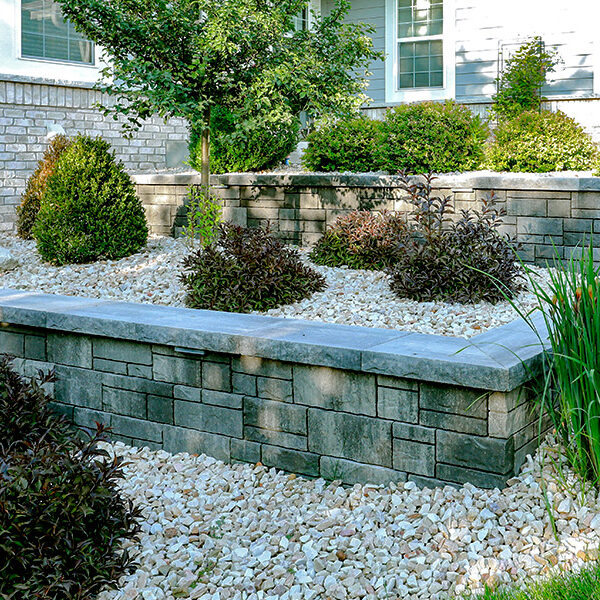 Tiered Planter Retaining Wall