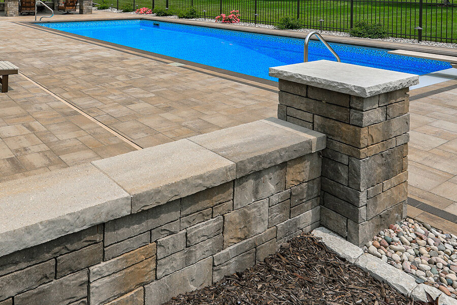 Poolside Seatwalls & Columns