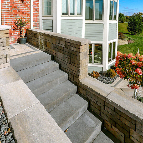 Stone Stairways Connecting Garden Terraces