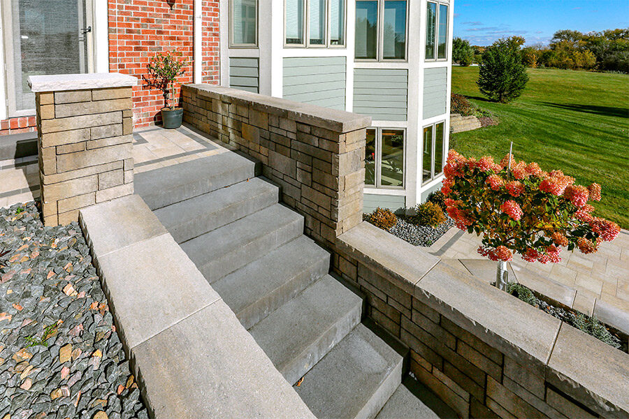 Stone Stairways Connecting Garden Terraces