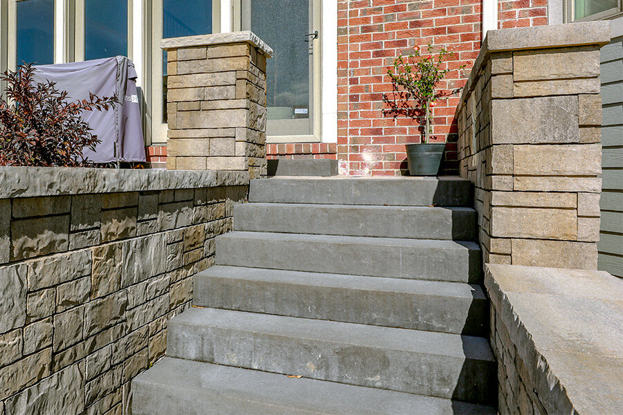 Stone Stairways Connecting Garden Terraces