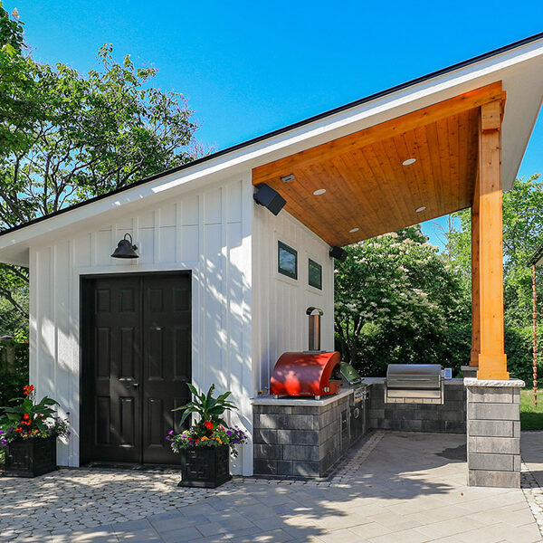 Custom Angled-Roof Storage Shed