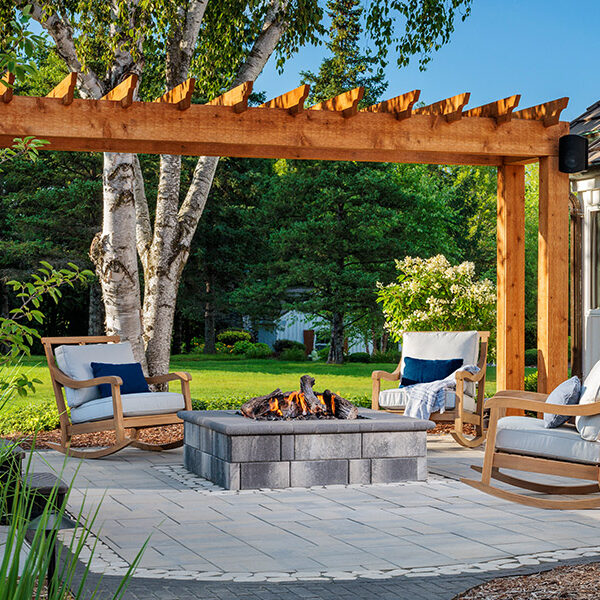Custom Pergola for a Swinging Daybed