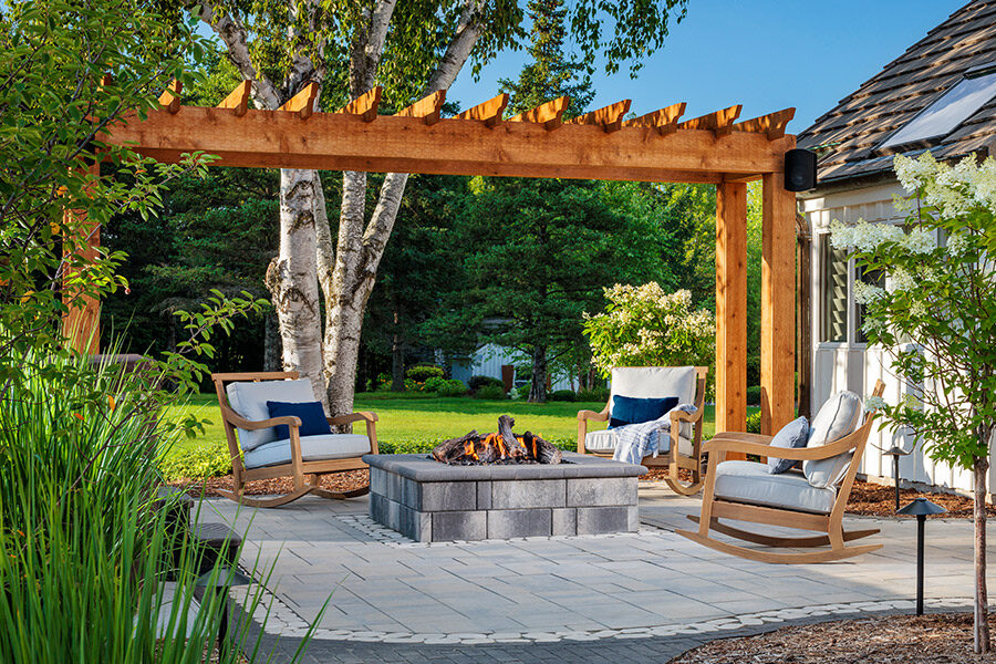 Custom Pergola for a Swinging Daybed