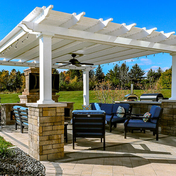 Heartland Pergola with Fireplace